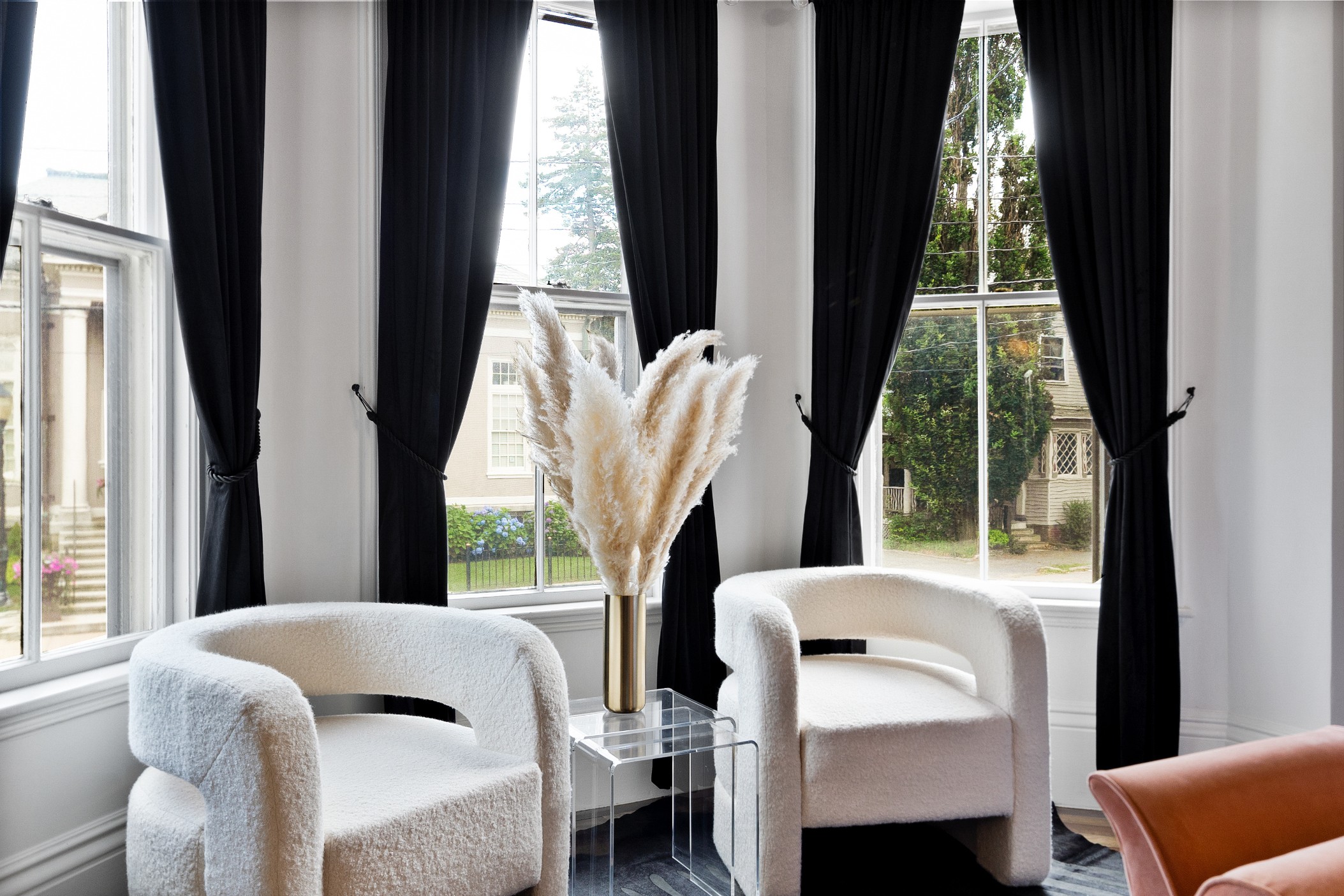 Luxury seating area in The Coach House boutique hotel